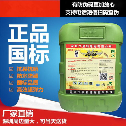 瑞智黑豹JS防水涂料 廚房、衛(wèi)生間、水池及泳池防潮防漏的環(huán)保解決方案